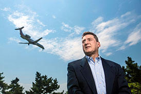 Lance Sherry is a leader in research in Operations Management and Systems Engineering. Pictured below Dulles flighpath.